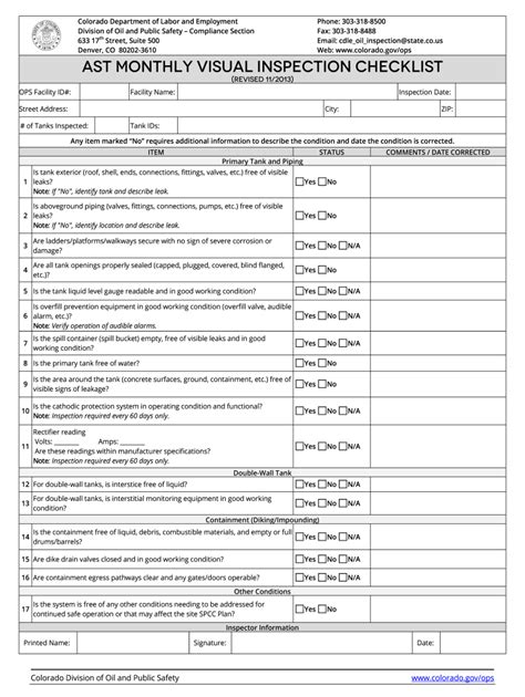 visual inspection cnc findings list